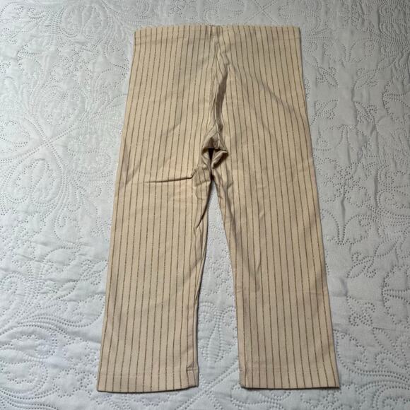 Tea Collection Sparkle Stripe Capri Leggings Size 5 - Picture 3 of 4